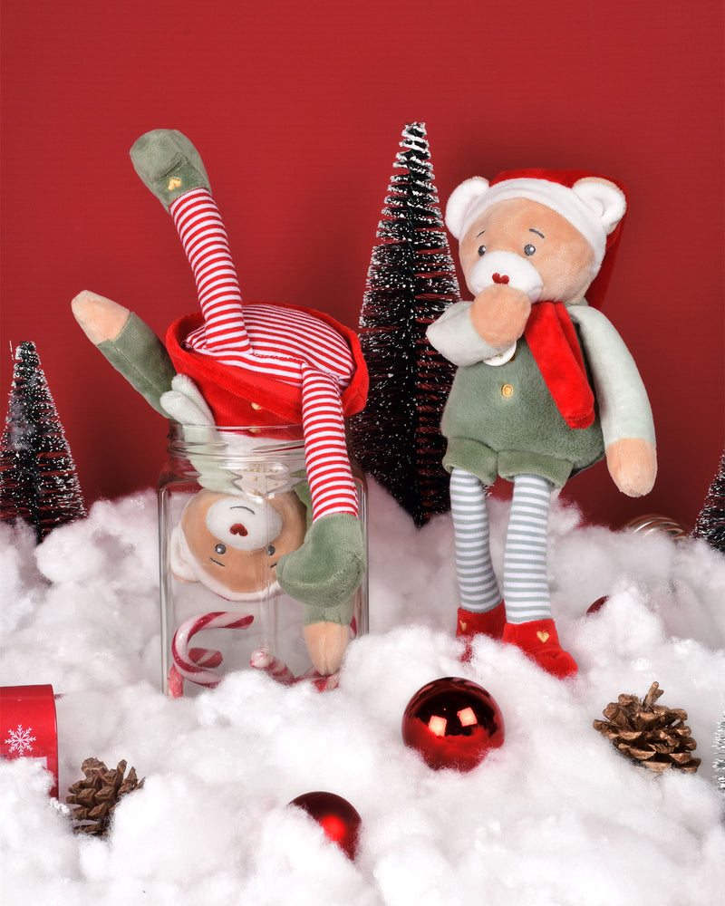 Doudou et Compagnie Soft Toys Elf Party Teddy in Box
