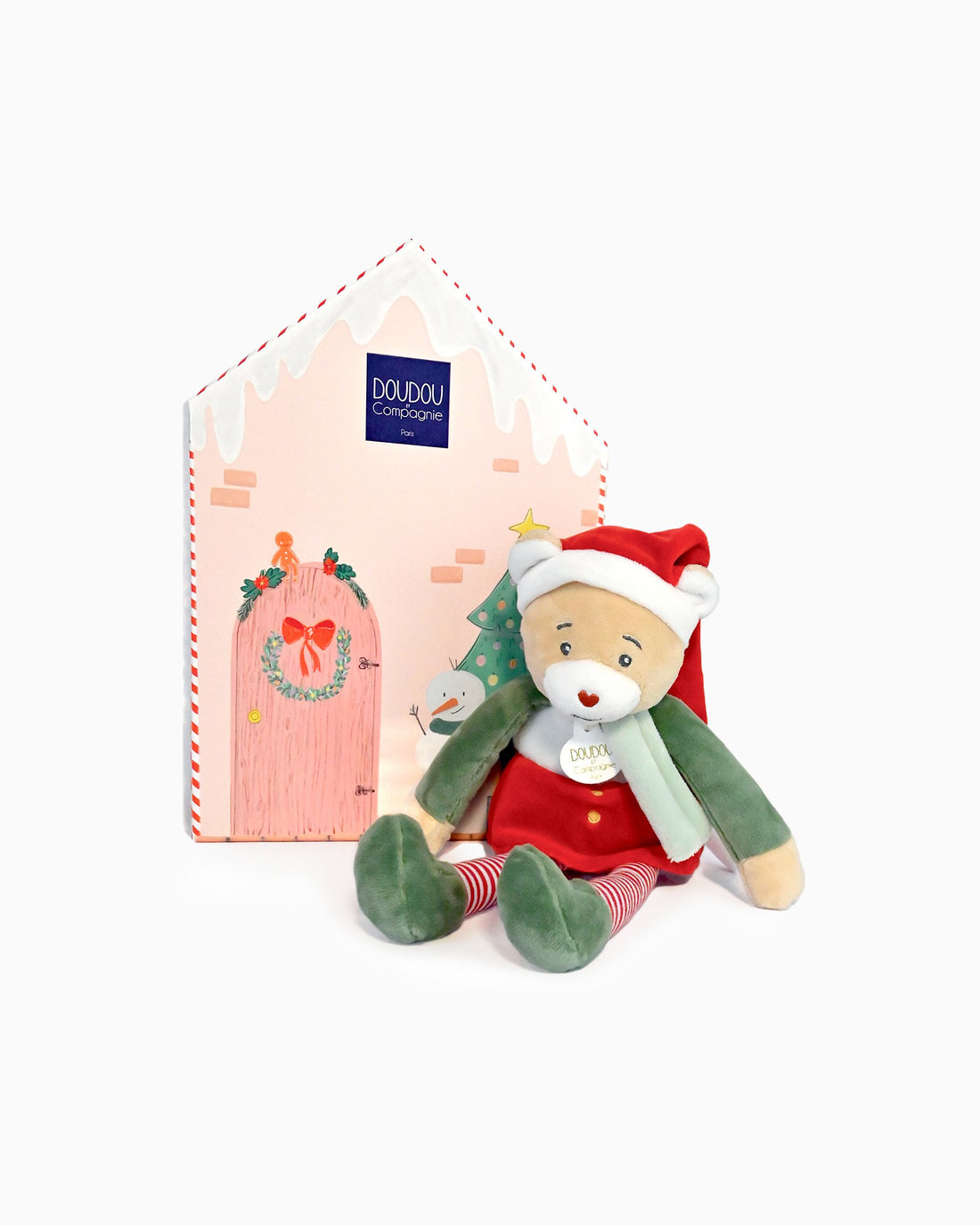 Doudou et Compagnie Soft Toys Elf  Cinammon Teddy in Box