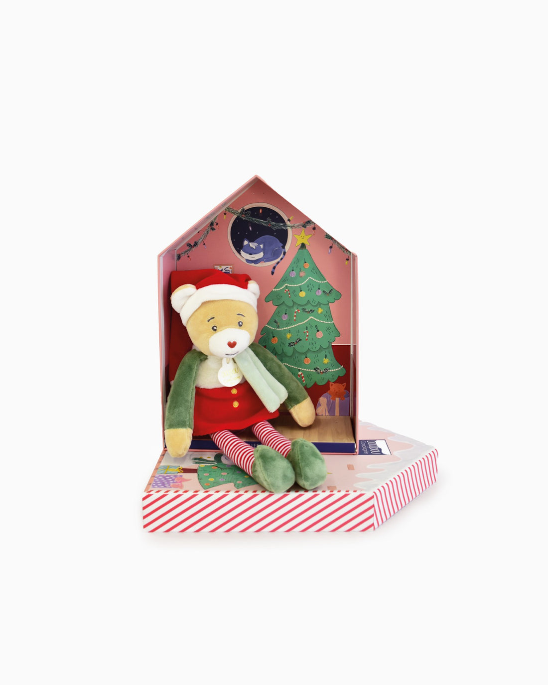 Doudou et Compagnie Soft Toys Elf  Cinammon Teddy in Box