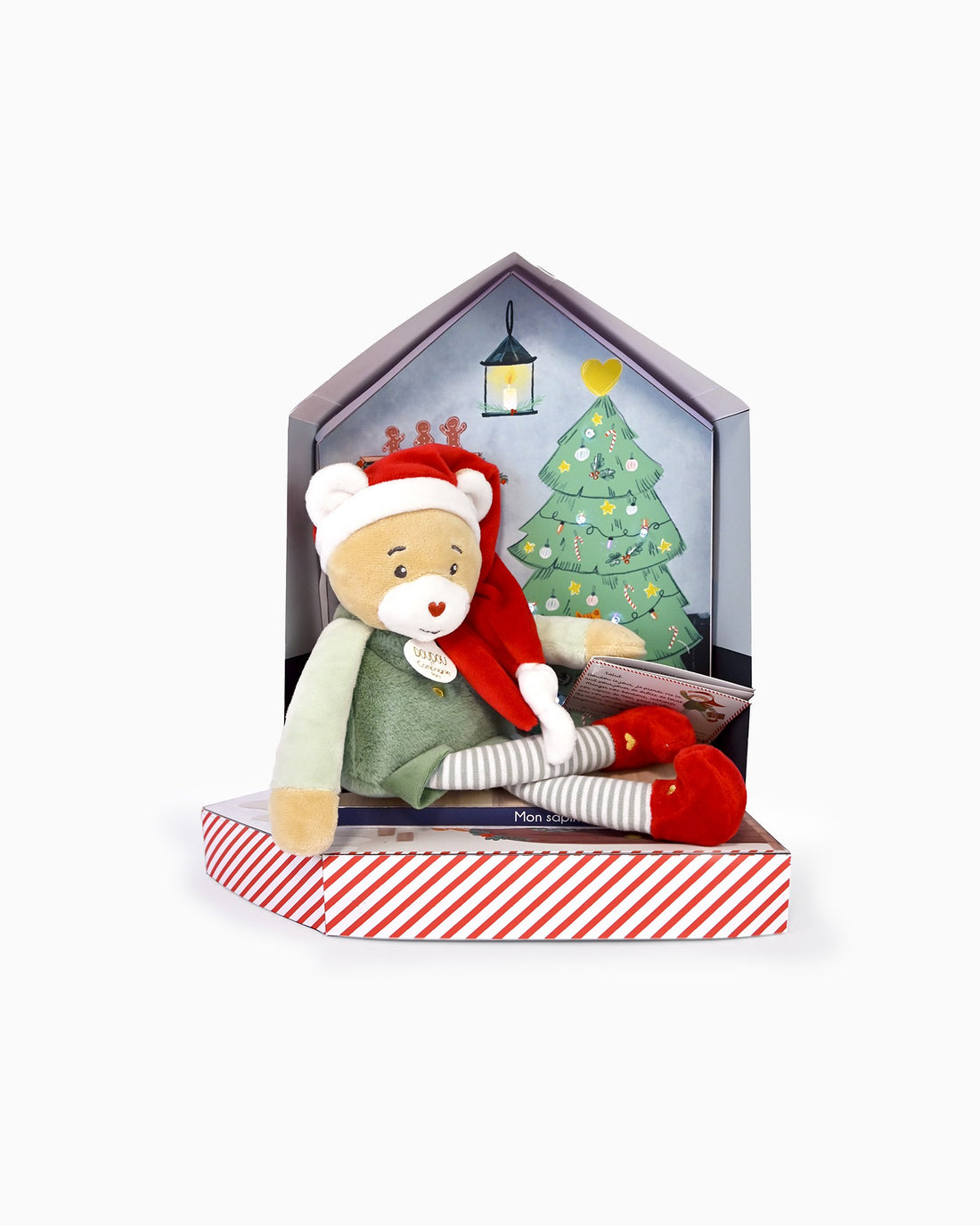 Doudou et Compagnie Soft Toys Elf Party Teddy in Box