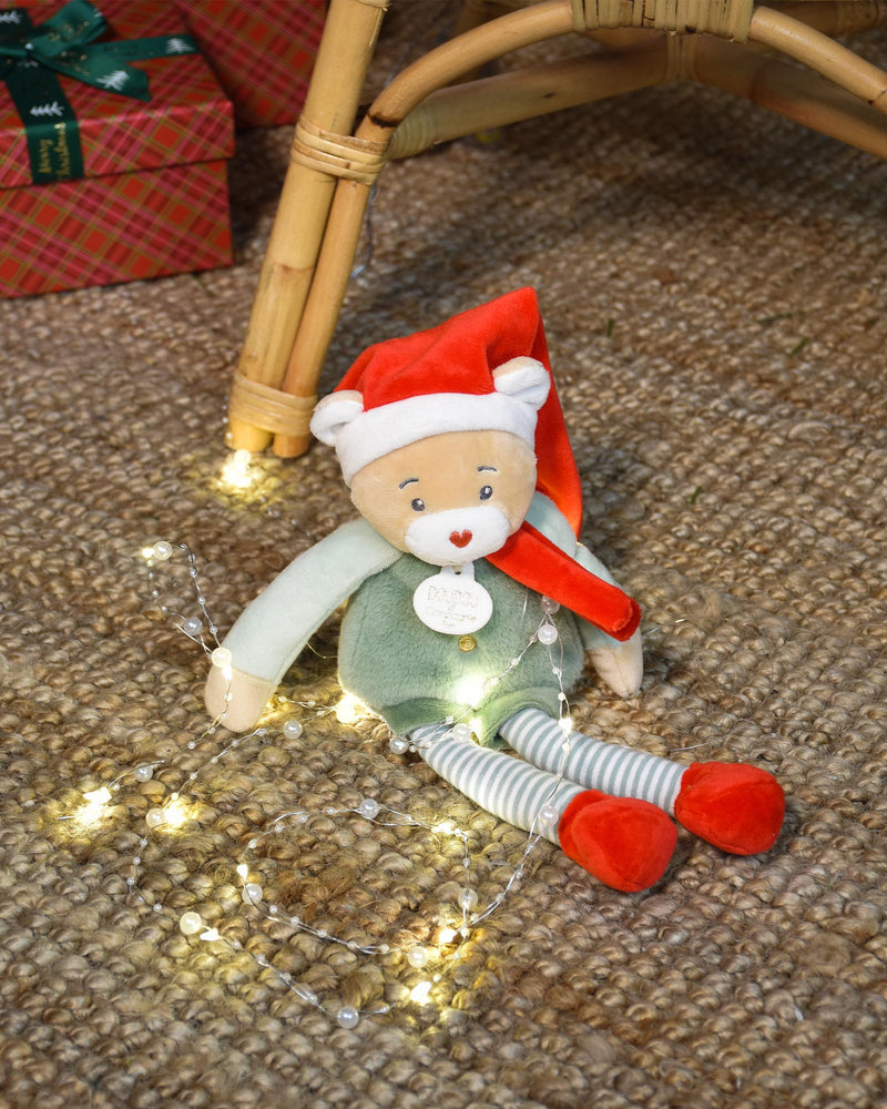 Doudou et Compagnie Soft Toys Elf Party Teddy in Box