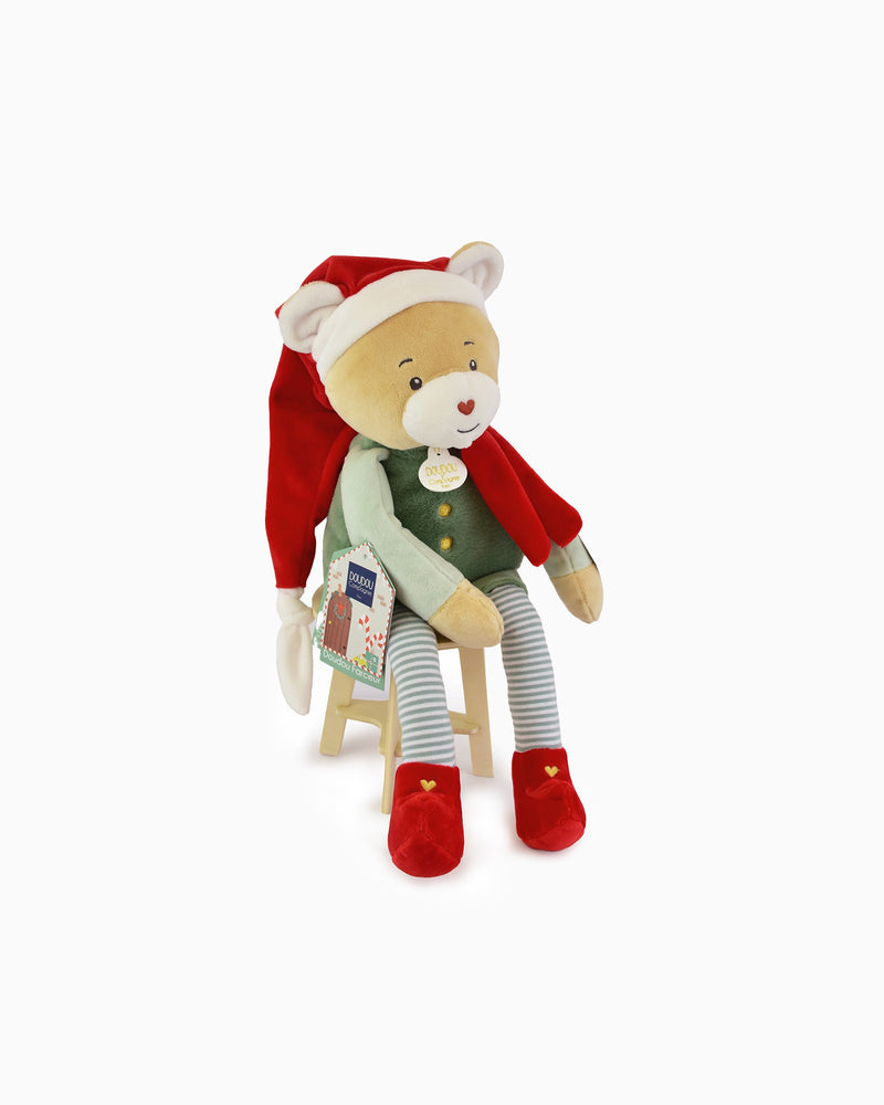 Doudou et Compagnie Soft Toys Elf Party Teddy in Box