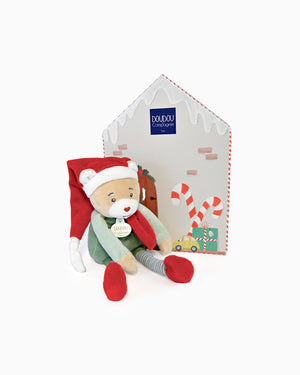 Doudou et Compagnie Soft Toys Elf Party Teddy in Box