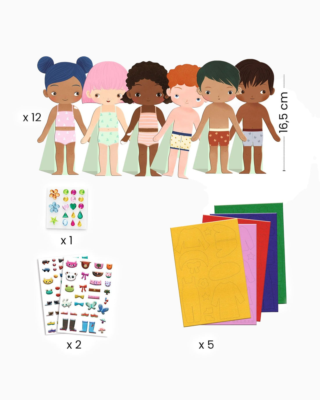 Djeco Toy Djeco Felt Characters to Dress Up