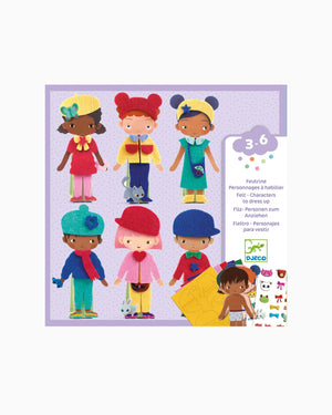 Djeco Toy Djeco Felt Characters to Dress Up