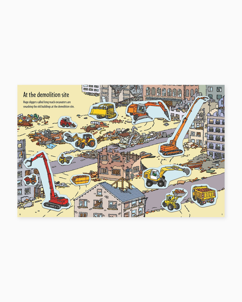 Usborne Book Usborne's First Sticker Book Diggers