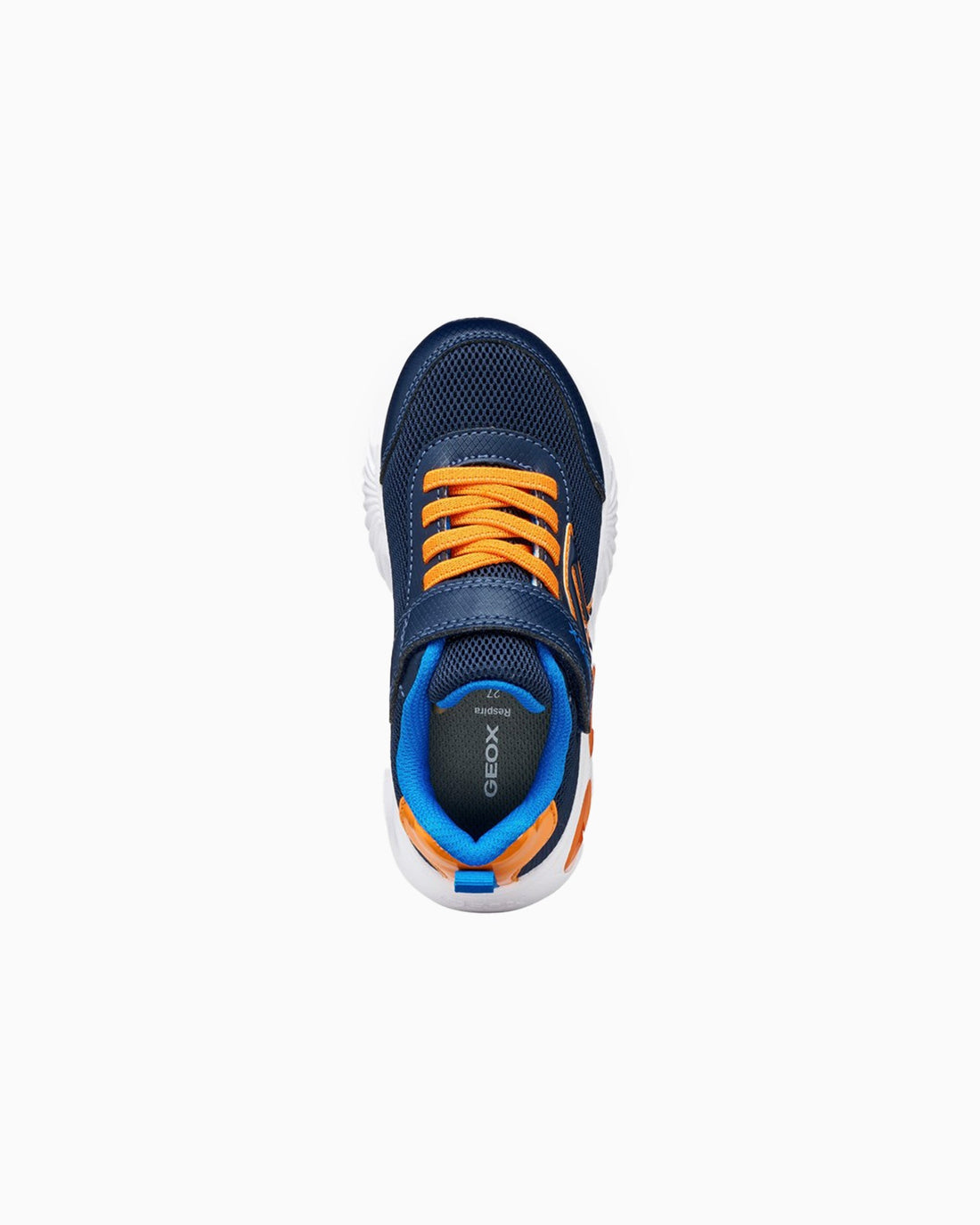 Geox Trainers Geox Assister Light Up Boys Trainers in Navy/Orange
