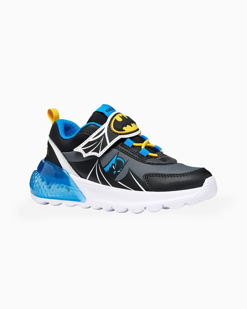 Geox Activart Illuminus Light Up Boys Trainers in Black/Sky