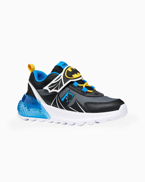 Goex Trainers Geox Activart Illuminus Light Up Boys Trainers in Black/Sky