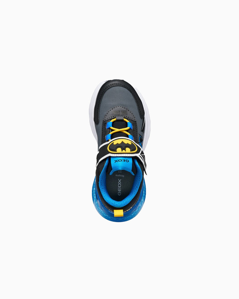 Goex Trainers Geox Activart Illuminus Light Up Boys Trainers in Black/Sky