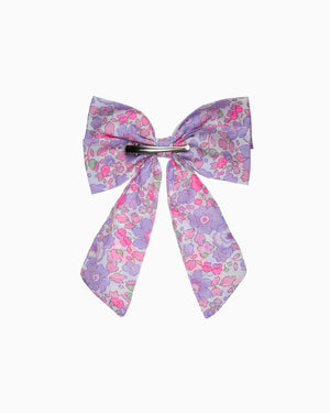 Lily Rose Clip Extra Large Bow Hair Clip in Lilac Betsy