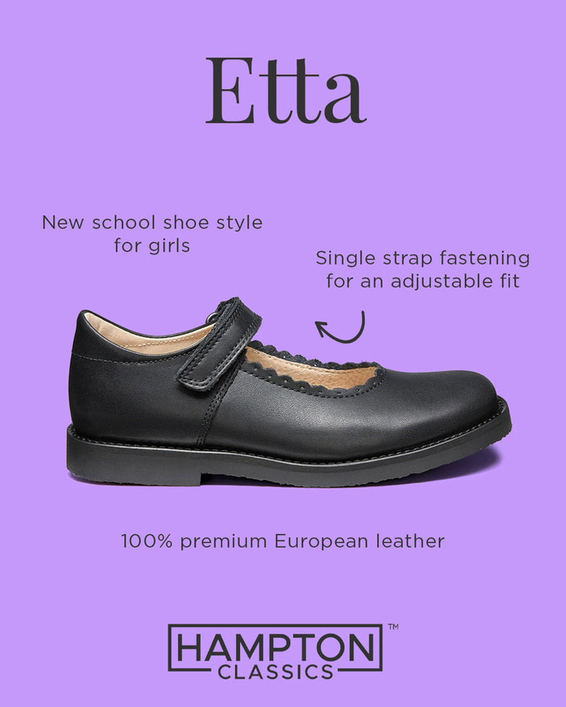 Hampton Classics School Shoes Hampton Classics Etta School Shoes in Black