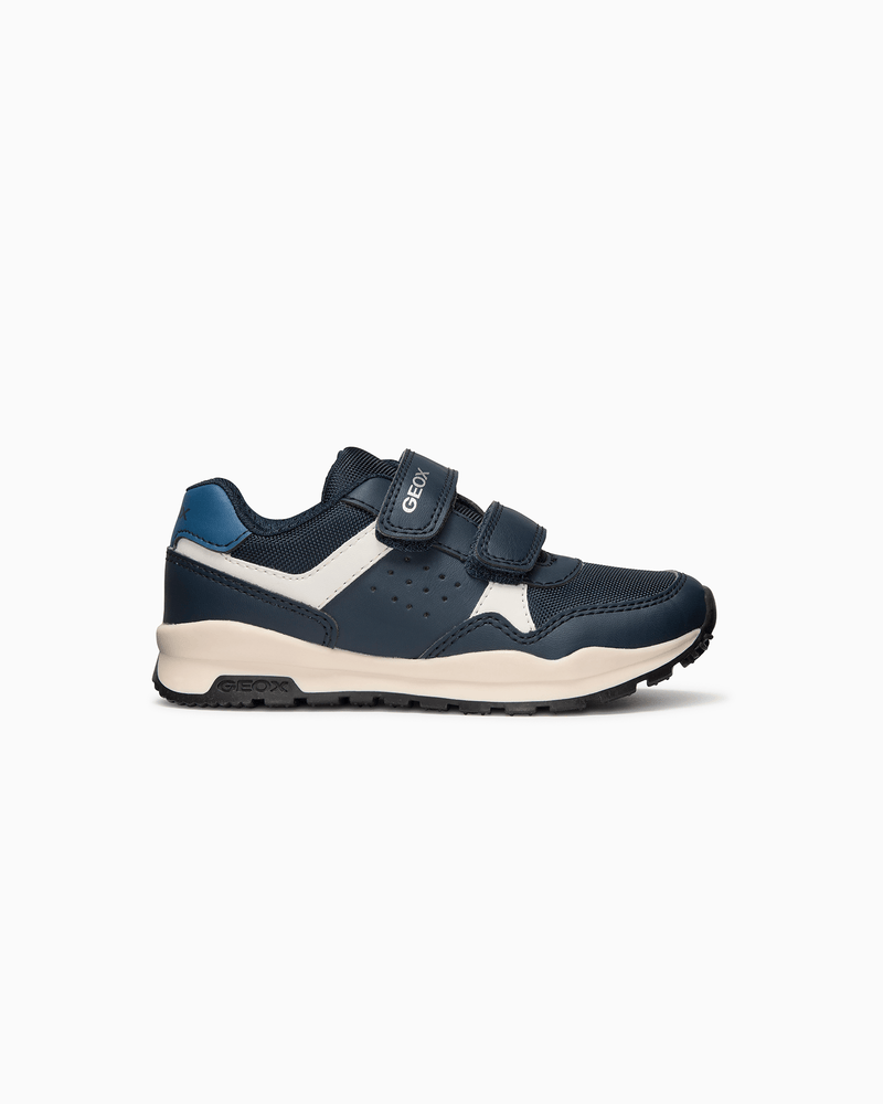 Geox Trainers Geox Jr Pavel Trainers in Navy/White