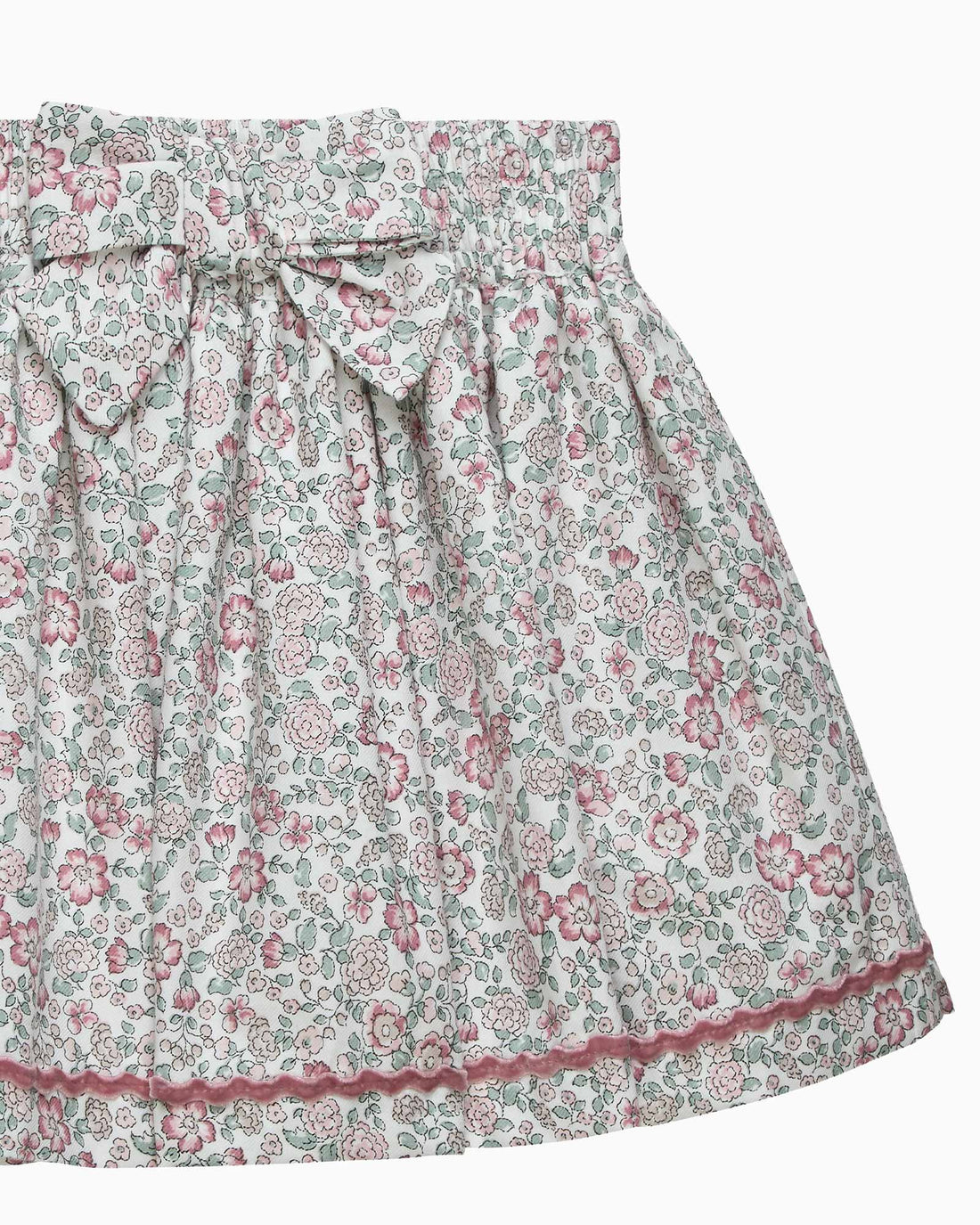 Confiture Skirt Arabella Floral Ric-Rac Skirt in Pink