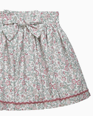 Confiture Skirt Arabella Floral Ric-Rac Skirt in Pink