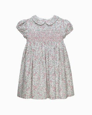 Confiture Dress Arabella Floral Smocked Dress in Pink