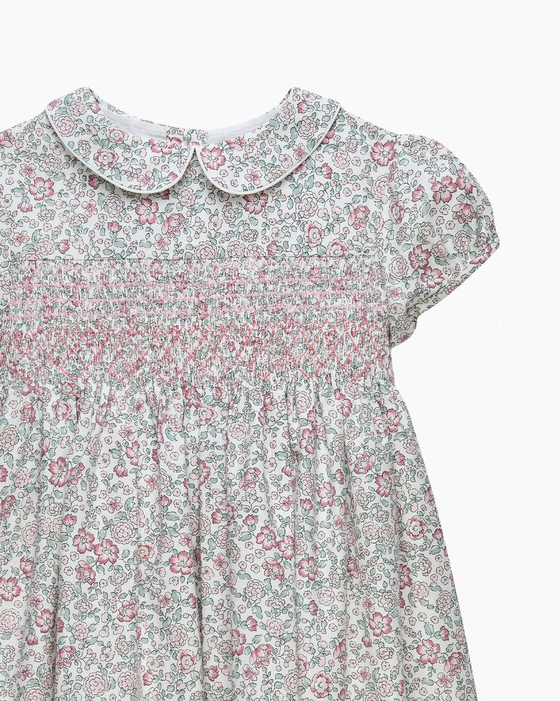 Confiture Dress Arabella Floral Smocked Dress in Pink