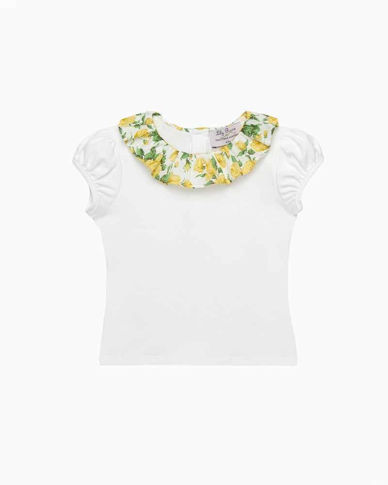 Lily Rose Top Carline Rose Willow Jersey Top in Yellow