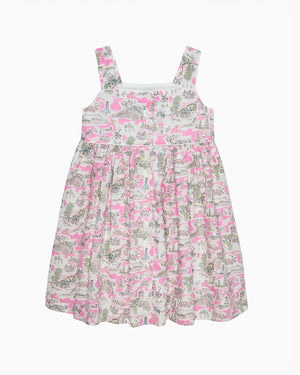 Lily Rose Dress Holiday Scenes Bow Sundress