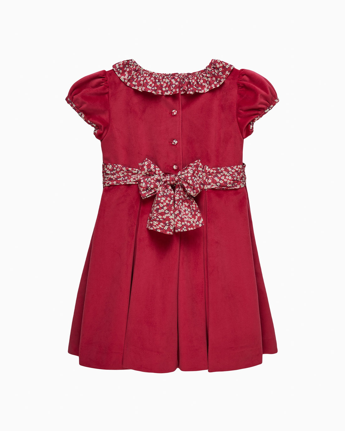 Lily Rose Gold Dress Velvet Party Dress in Red Misti Valeria