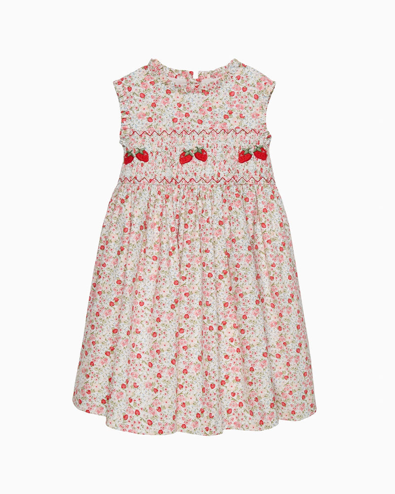 Confiture Dress Strawberry Floral Smocked Dress