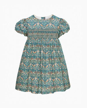 Lily Rose Dress Strawberry Thief Smocked Party Dress
