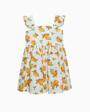 Confiture Dress Adelina Summer Frill Dress in Oranges