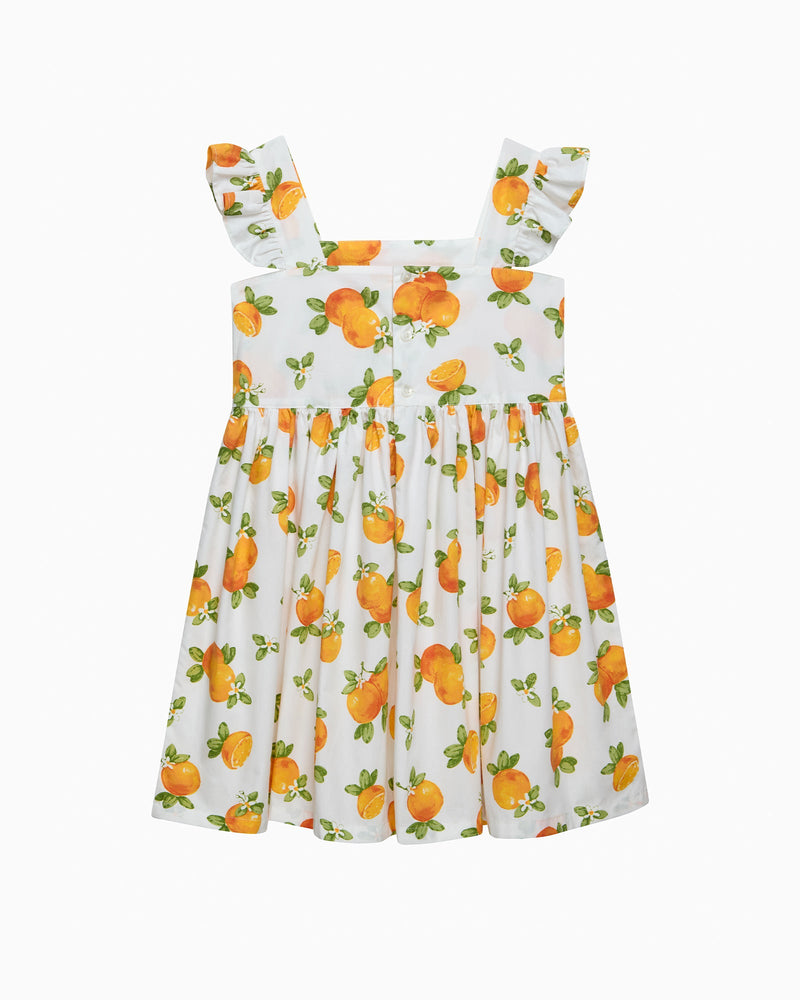 Confiture Dress Adelina Summer Frill Dress in Oranges