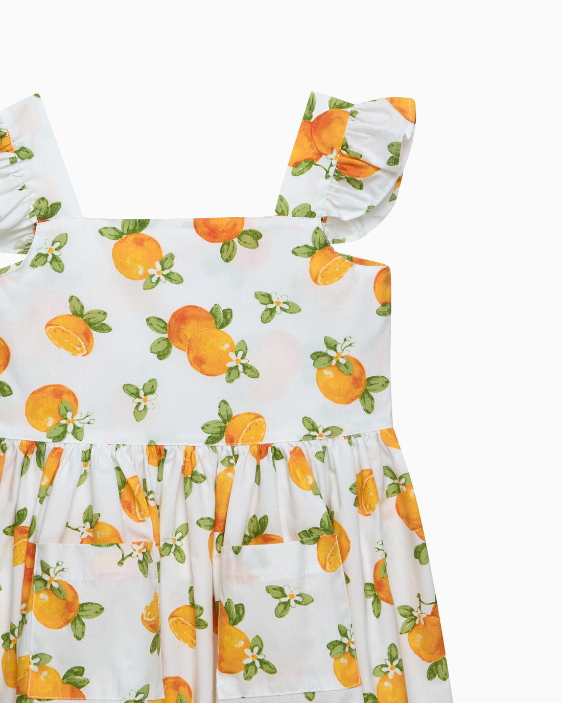 Confiture Dress Adelina Summer Frill Dress in Oranges