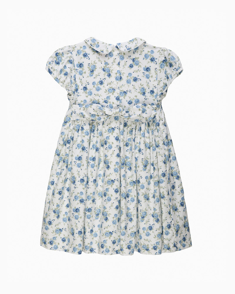 Confiture Dress Arabella Rose Floral Smocked Dress in Blue