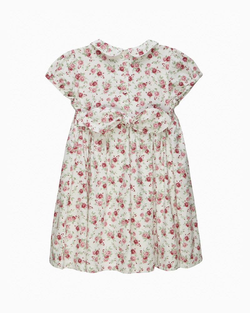 Confiture Dress Arabella Rose Floral Smocked Dress in Pink