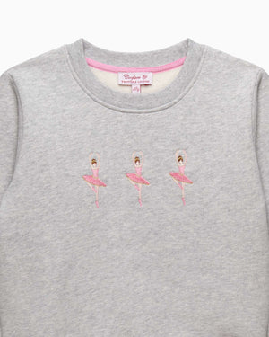 Confiture Sweatshirt Ballerina Embroidered Sweatshirt