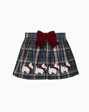 Confiture Skirt Bonnie Scottie Bow Skirt