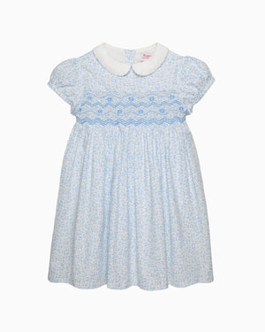 Confiture Dress Catherine Smocked Dress in Blue Floral