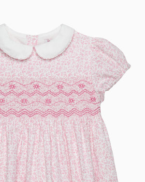 Confiture Dress Catherine Smocked Dress in Pink Floral