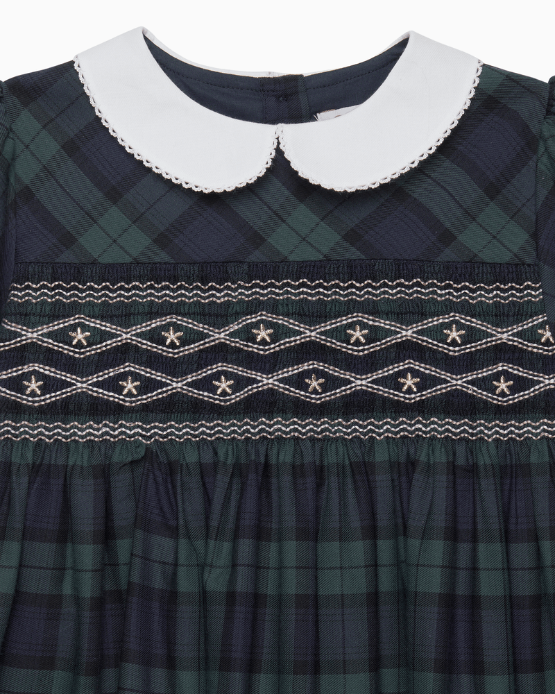Confiture Dress Charlotte Tartan Smocked Dress