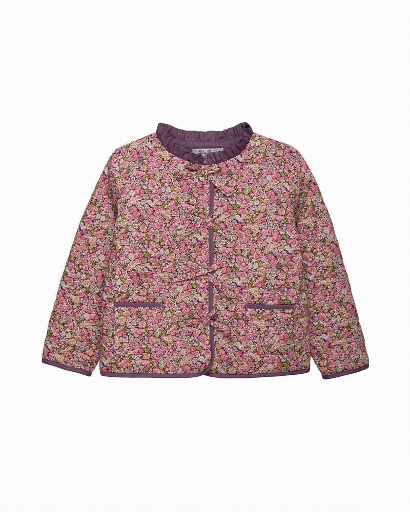 Lily Rose Jacket Quilted Jacket in Chive Floral