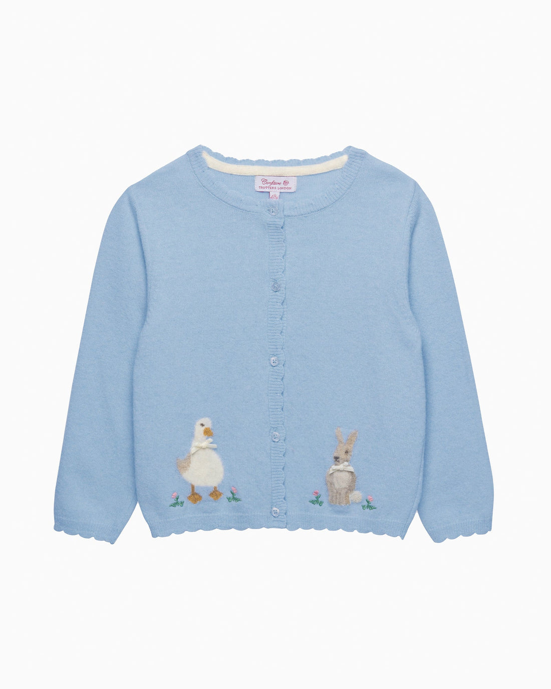 Confiture Cardigan Duck and Bunny Cardigan in Cornflower