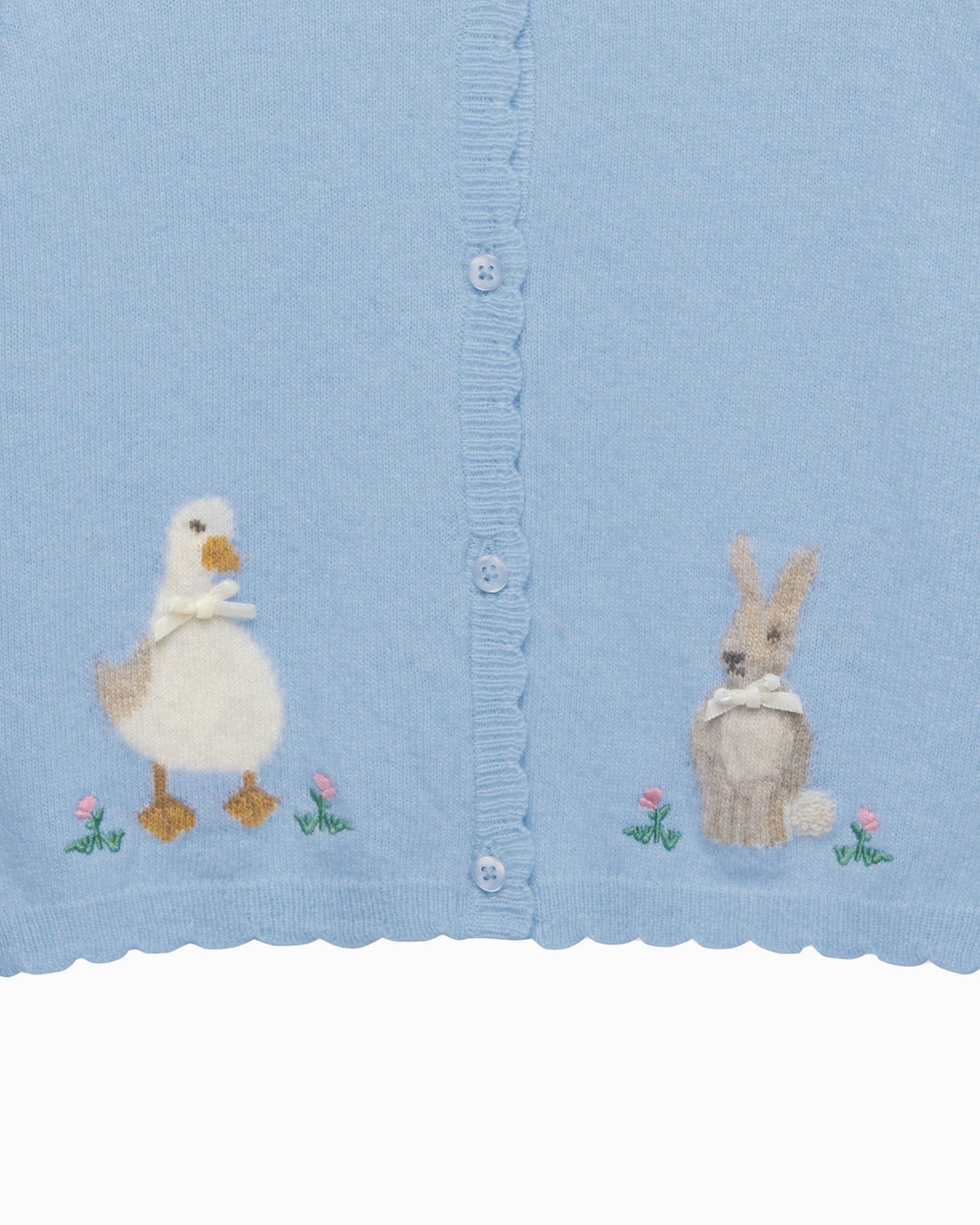 Confiture Cardigan Duck and Bunny Cardigan in Cornflower