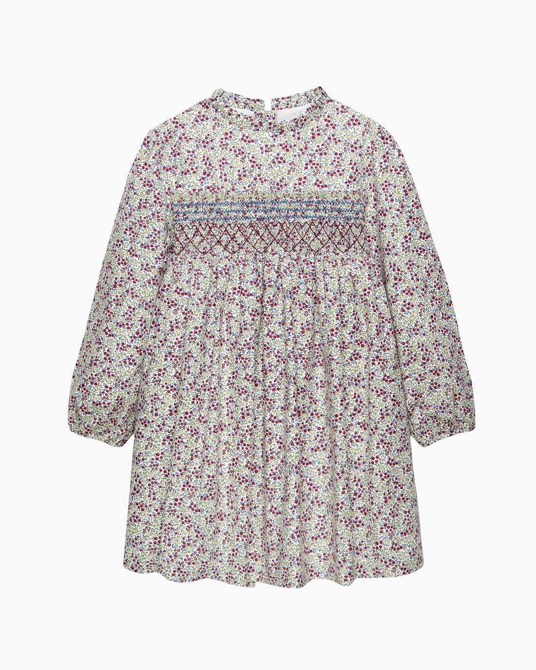 Confiture Dress Edie Berry Floral Smocked Dress