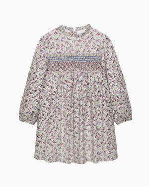 Confiture Dress Edie Berry Floral Smocked Dress
