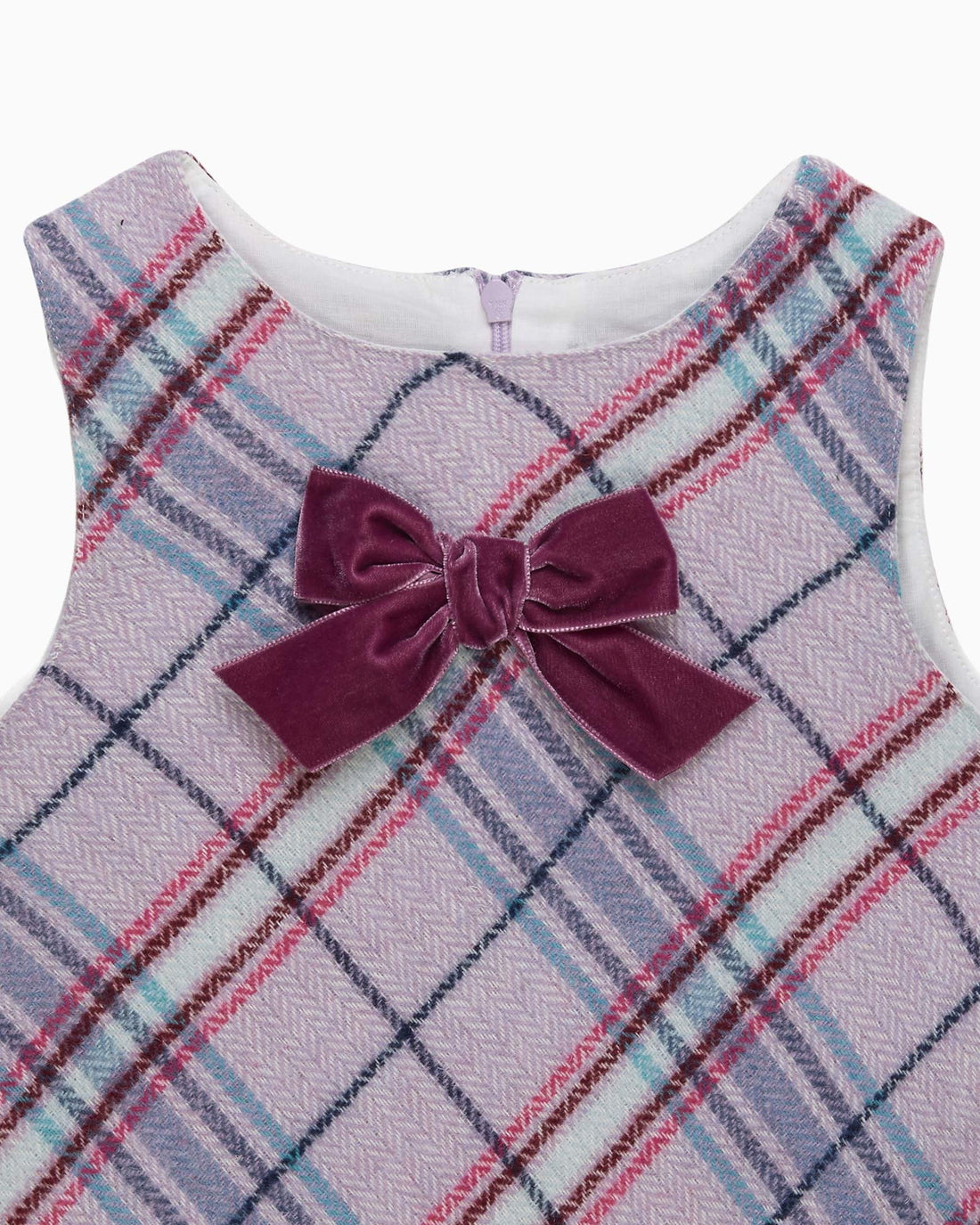 Confiture Dress Eleanor Check Pinafore