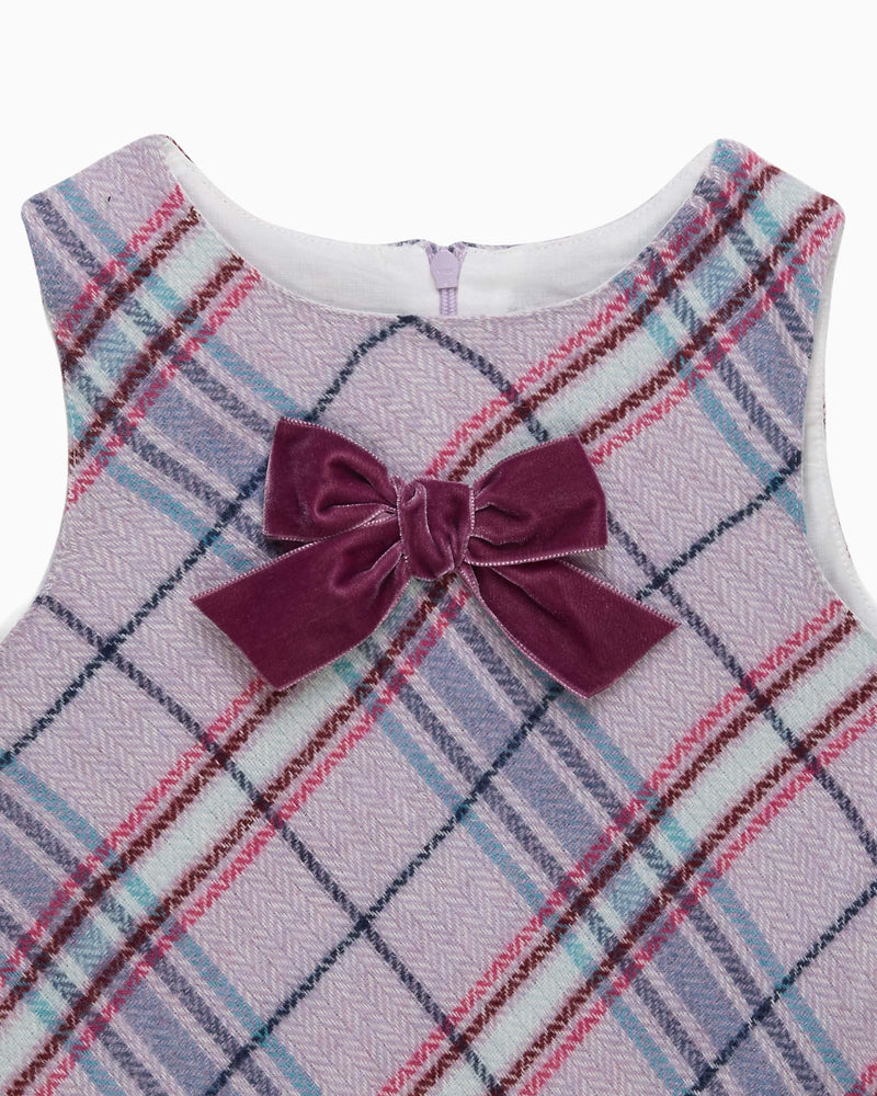 Confiture Dress Eleanor Check Pinafore