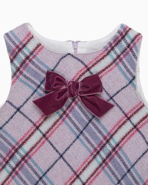 Confiture Dress Eleanor Check Pinafore