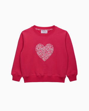 Lily Rose Sweatshirt Emma & Georgina Heart Sweatshirt