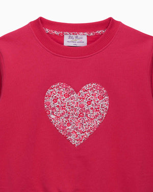 Lily Rose Sweatshirt Emma & Georgina Heart Sweatshirt