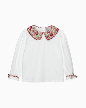 Lily Rose Top Pie Crust Jersey Blouse in Felicite