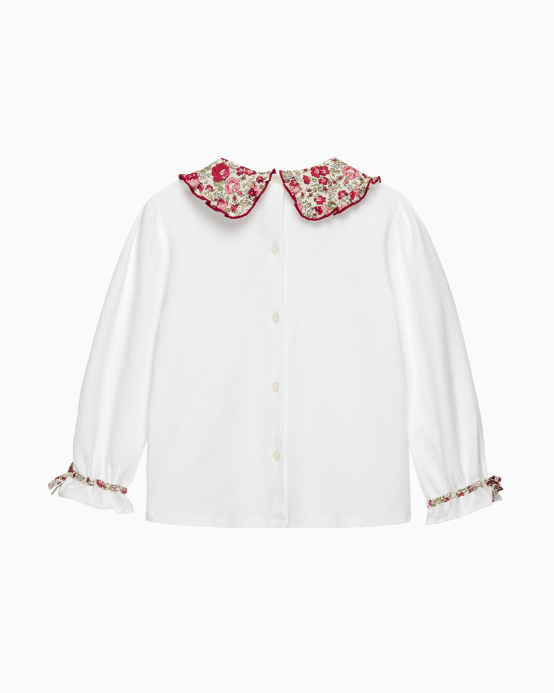 Lily Rose Top Pie Crust Jersey Blouse in Felicite