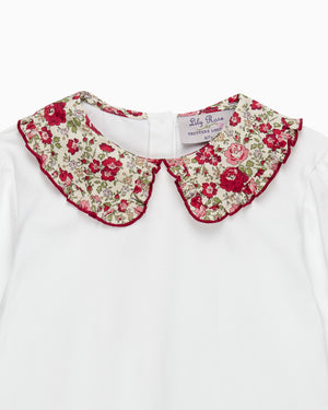 Lily Rose Top Pie Crust Jersey Blouse in Felicite