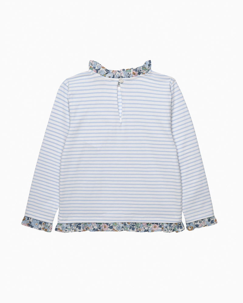 Lily Rose Top Breton Top in French Blue Betsy